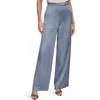 Donna Karan New York Pull-on Wide Leg Pants In Gray