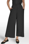 Donna Karan New York Relaxed Wide Leg Pants In Black