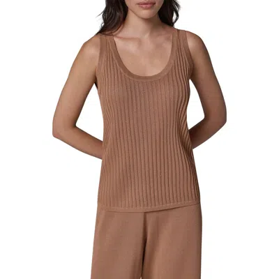 Donna Karan New York Rib Sweater Tank In Multi