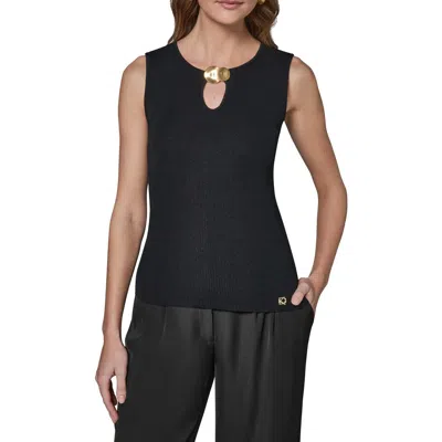 Donna Karan New York Rib Tank In Black