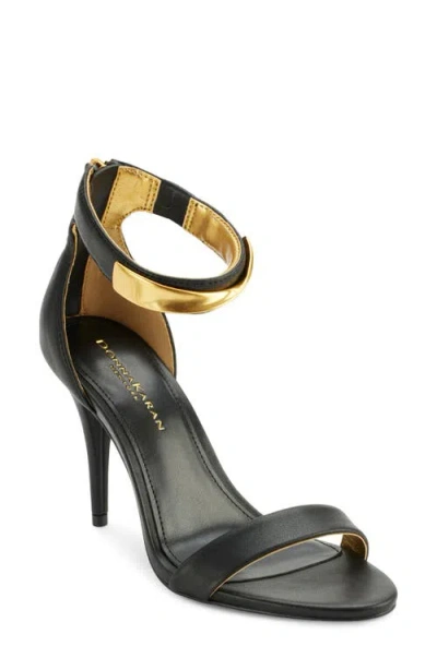Donna Karan Sabina Ankle Strap Sandal In Black