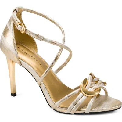 Donna Karan New York Sarah Ankle Strap Sandal In Gold
