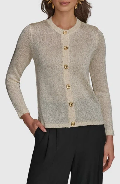 Donna Karan New York Sequin Knit Cardigan