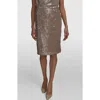 Donna Karan New York Sequin Pencil Skirt In Hazel