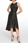 Donna Karan Women's Sleeveless Sequin Dress In Black