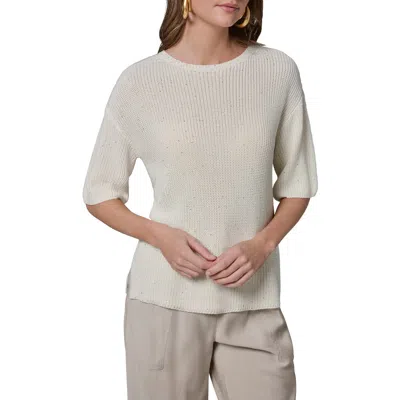 Donna Karan New York Sequin Sweater In White