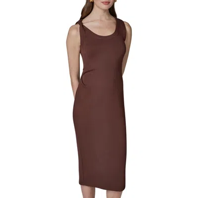 Donna Karan New York Sleeveless Body-con Midi Dress In Multi