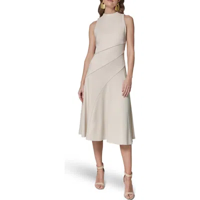 Donna Karan New York Sleeveless Fit & Flare Midi Dress In Neutral