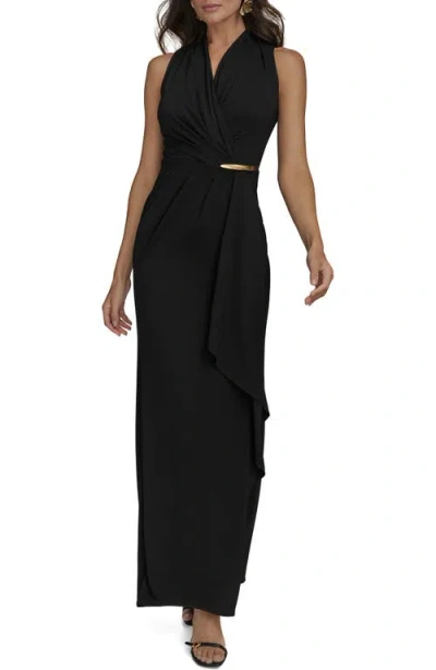 Donna Karan New York Sleeveless Gown In Black
