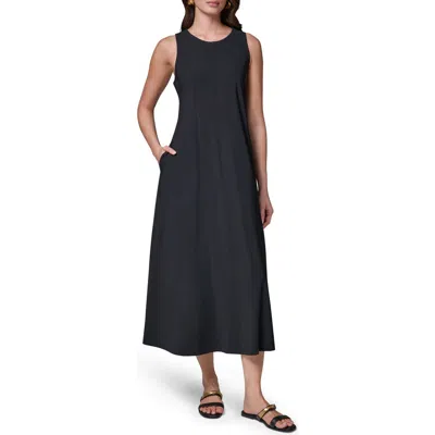 Donna Karan New York Sleeveless Midi Dress In Black