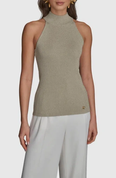 Donna Karan New York Sleeveless Mock Neck Sweater