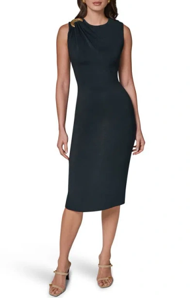 Donna Karan New York Sleeveless Sheath In Black Forest
