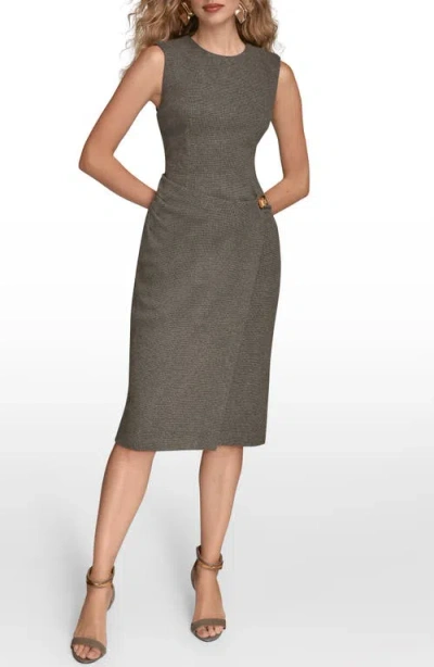 Donna Karan New York Sleeveless Sheath Dress In Gray