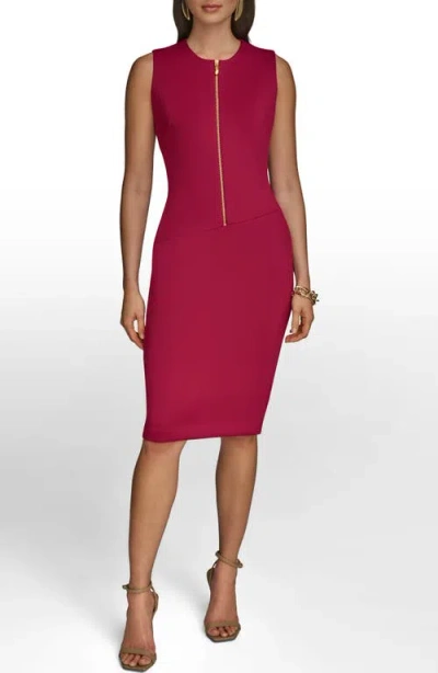 Donna Karan New York Sleeveless Sheath Dress In Pink