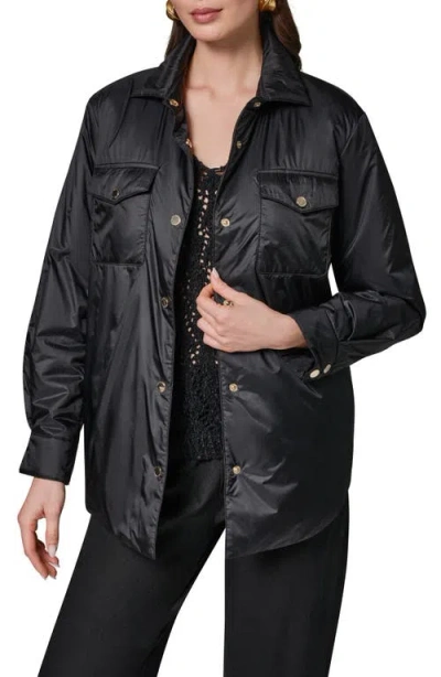 Donna Karan New York Snap Front Shirt Jacket In Multi