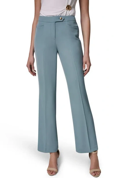 Donna Karan New York Straight Leg Ankle Pants In Blue