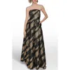 Donna Karan New York Strapless Fit & Flare Gown In Black
