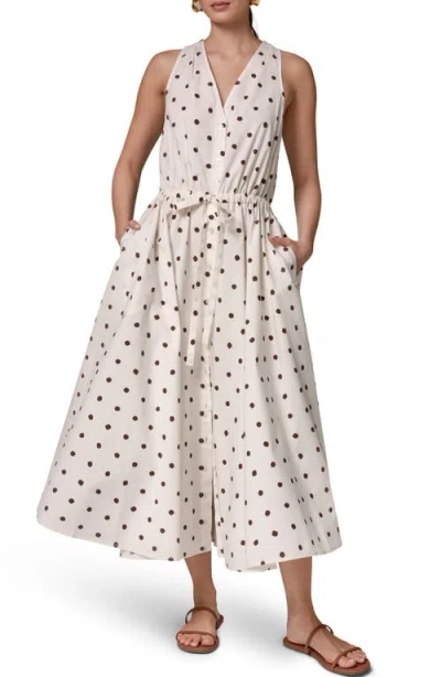 Donna Karan New York Stretch Poplin Maxi Dress In Neutral