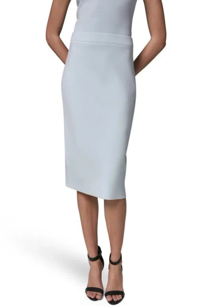 Donna Karan New York Sweater Pencil Skirt In Blue