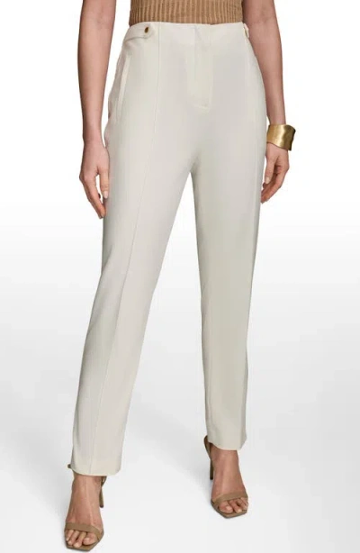 Donna Karan New York Tab Straight Leg Pants In Neutral