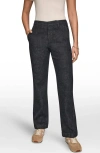 Donna Karan New York The Donna Straight Leg Woven Pants In Black