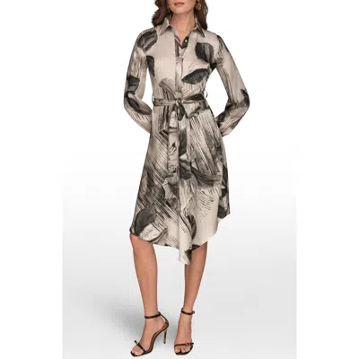 Donna Karan New York Tie Waist Shirt Dress