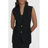 Donna Karan New York Two-button Vest In Black