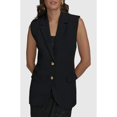 Donna Karan New York Two-button Vest In Black