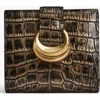Donna Karan New York Valley Stream Metallic Croco Small Wallet In Multi