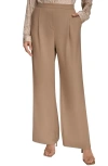 Donna Karan New York Wide Leg Pants In Brown