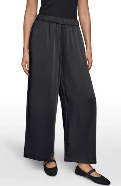 Donna Karan New York Wide Leg Pants In Black