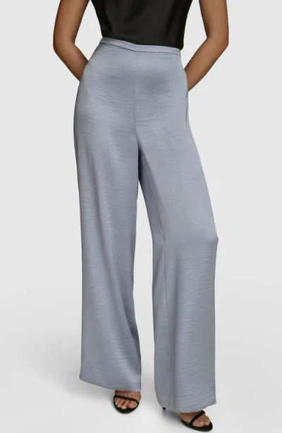 Donna Karan New York Wide Leg Pants In Glacial Blue