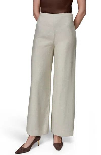 Donna Karan New York Wide Leg Pants In Lt Sisal