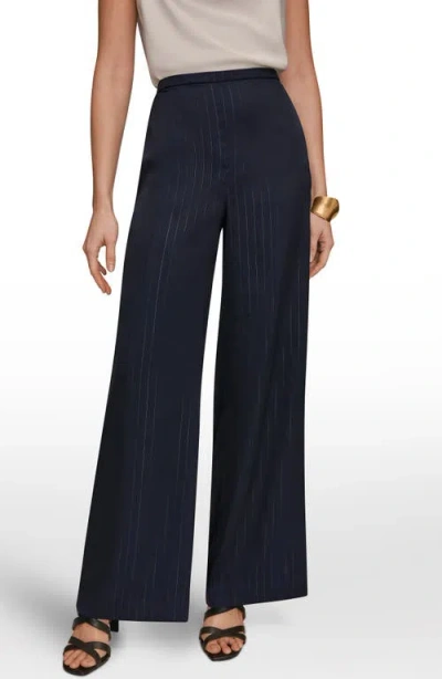 Donna Karan New York Wide Leg Pull-on Pants In Black