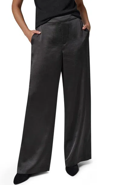 Donna Karan New York Wide Leg Pull On Pants In Black