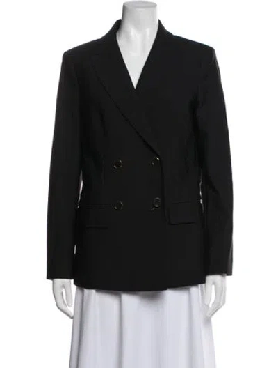 Pre-owned Donna Karan Nylon Blazer In Black