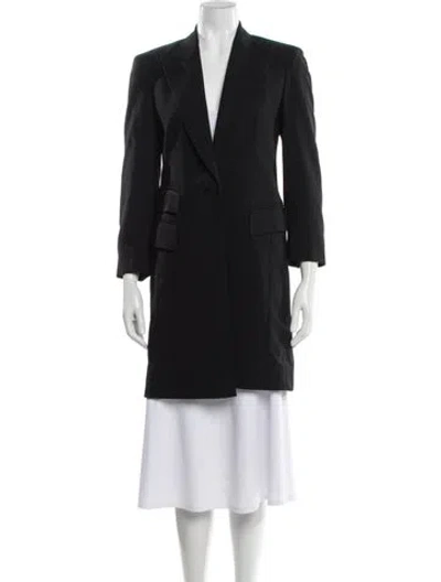 Pre-owned Donna Karan Nylon Coat In Black