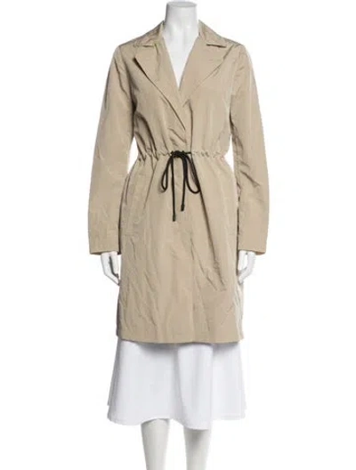 Pre-owned Donna Karan Nylon Coat In Neutral