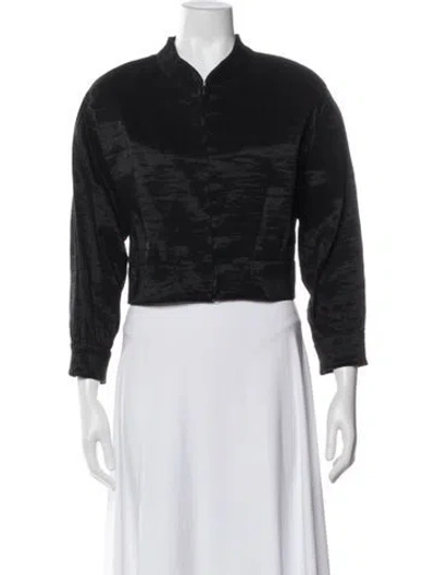Pre-owned Donna Karan Nylon Evening Jacket In Black