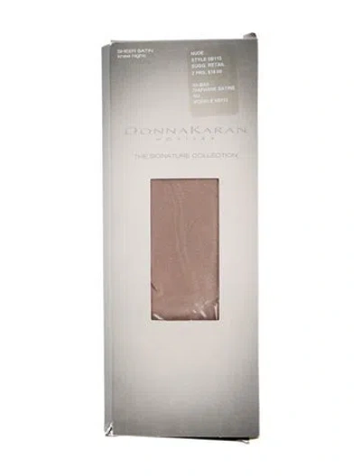 Pre-owned Donna Karan Nylon Hosiery. In Brown