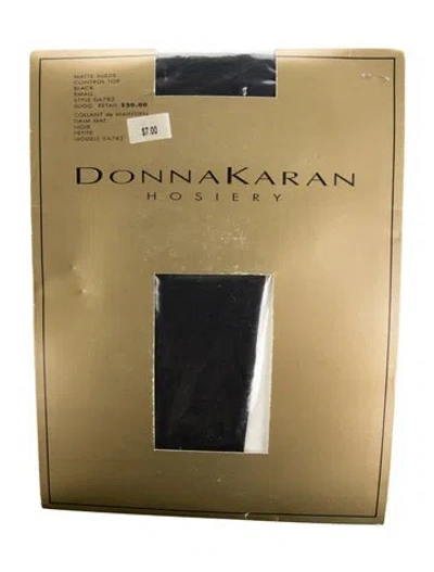 Pre-owned Donna Karan Nylon Hosiery W/tags In Black