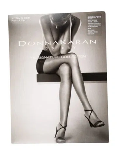 Pre-owned Donna Karan Nylon Hosiery. W/tags In Black
