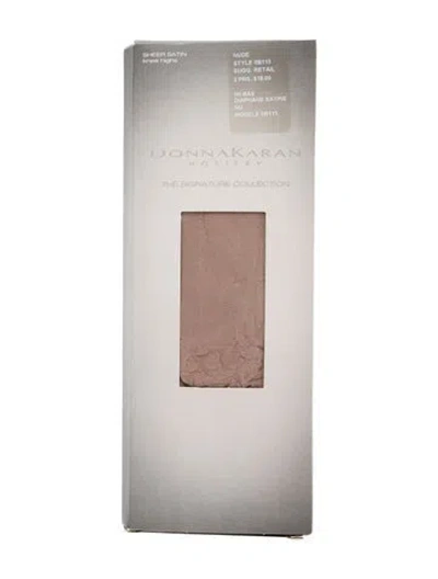 Pre-owned Donna Karan Nylon Hosiery W/tags In Brown