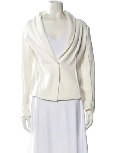 Pre-owned Donna Karan Nylon Jacket In Neutral