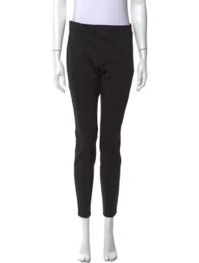 Pre-owned Donna Karan Nylon Skinny Leg Pants In Black