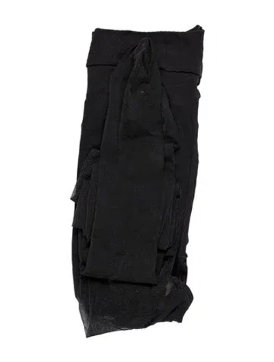 Pre-owned Donna Karan Nylon Stockings In Black