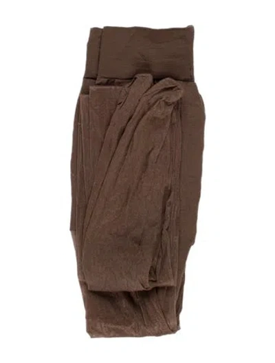 Pre-owned Donna Karan Nylon Stockings In Brown