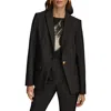 Shop Donna Karan New York One-button Blazer In Black