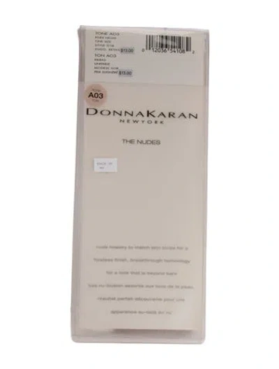 Pre-owned Donna Karan Pair Of Knee Highs W/tags In Neutral