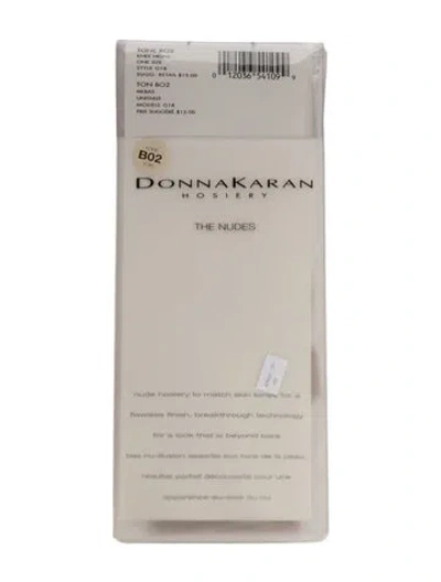 Pre-owned Donna Karan Pair Of Knee Highs W/tags In Neutral